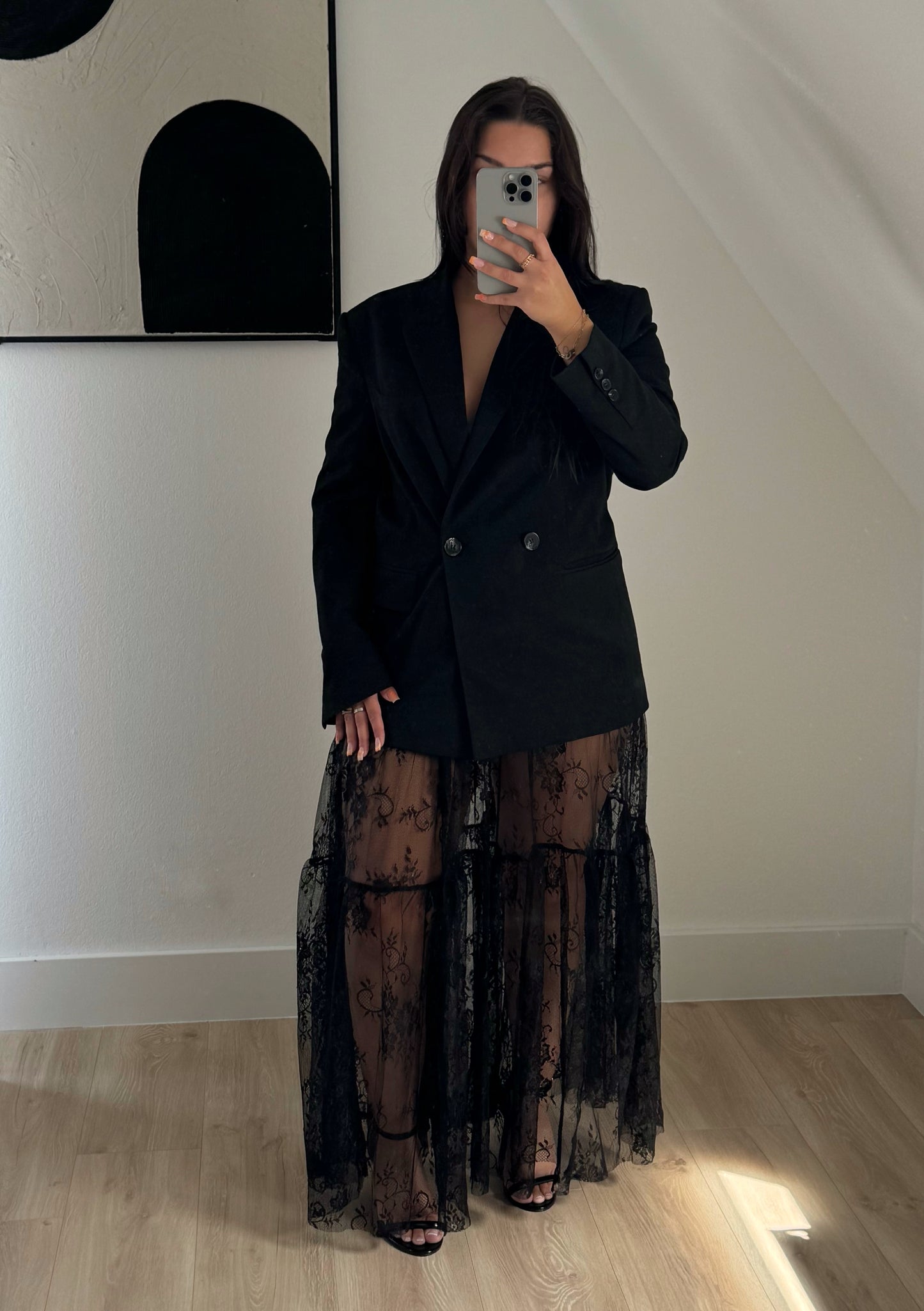 Surjupe en dentelle