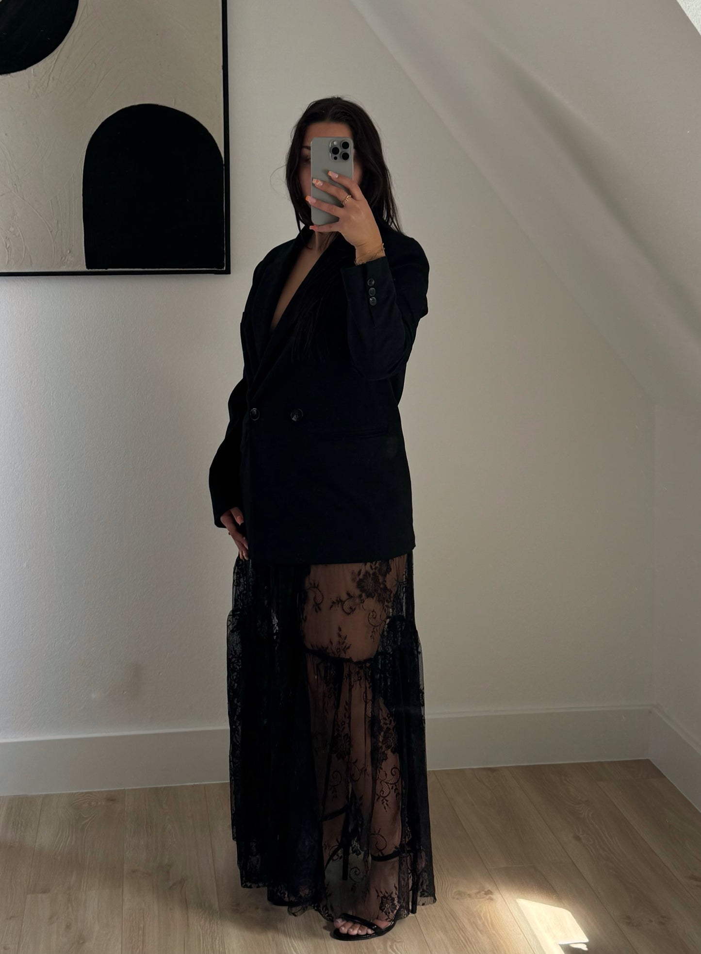 Surjupe en dentelle